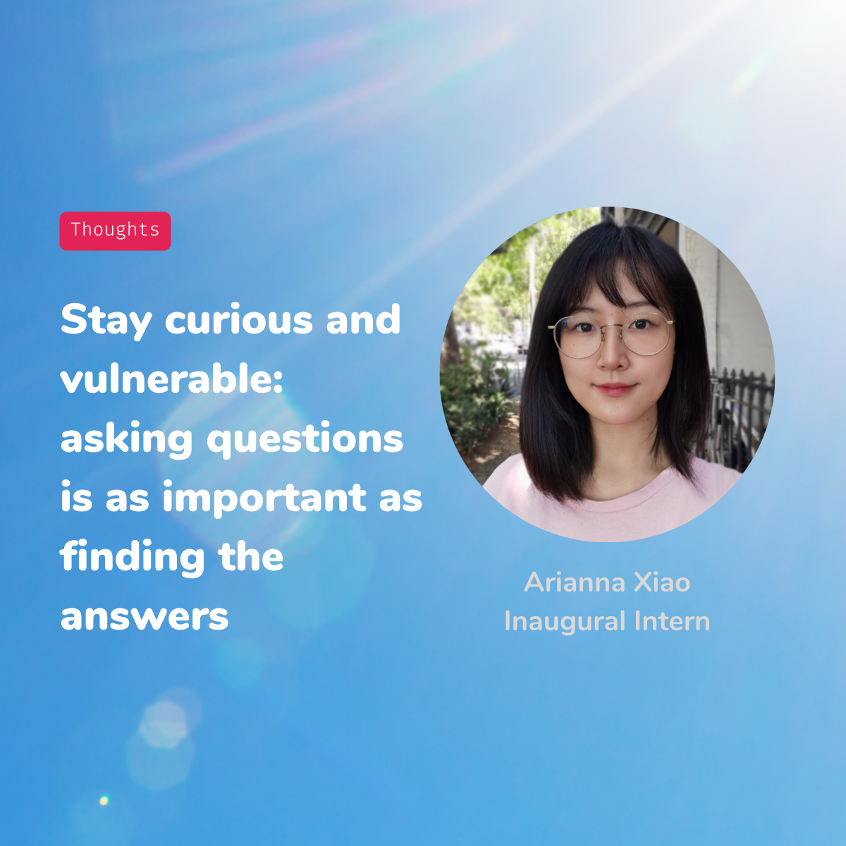 Ariana Xiao - Mass Dynamics Inaugural Intern